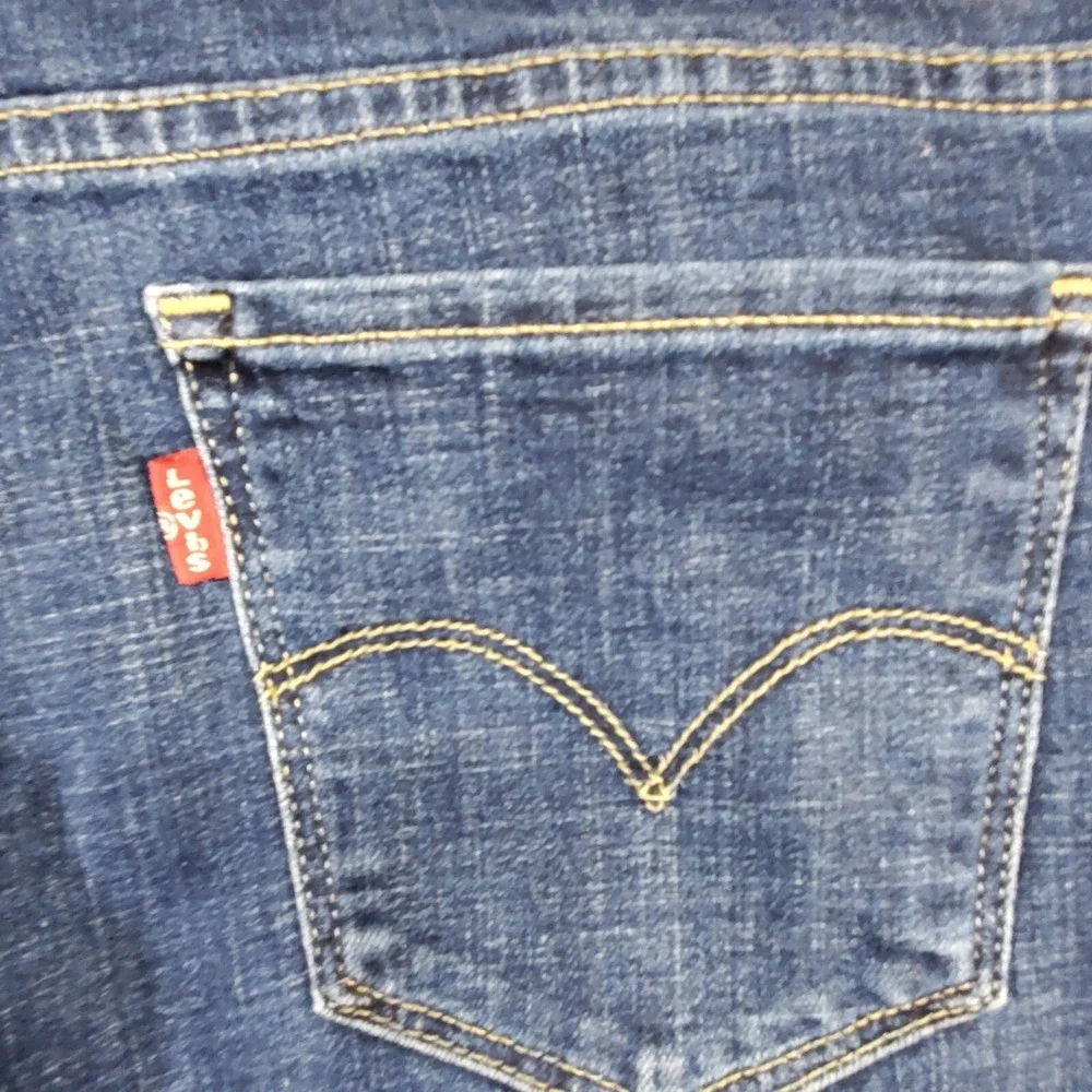 Levi 711 Skinny Jeans Womens Size 28 Blue Distressed